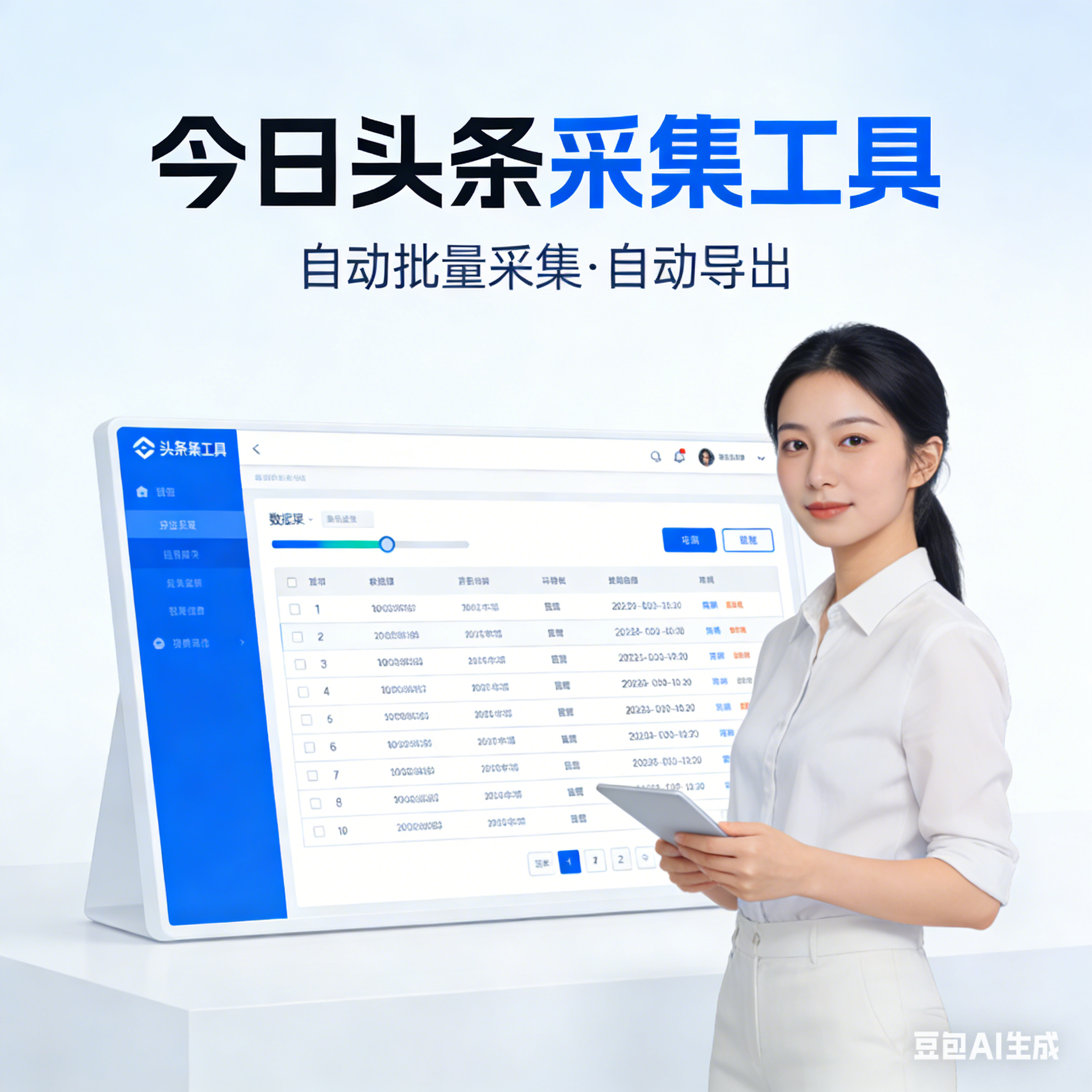 今日头条采集软件今日头条文章批量自动采集自动导出头条文章作者